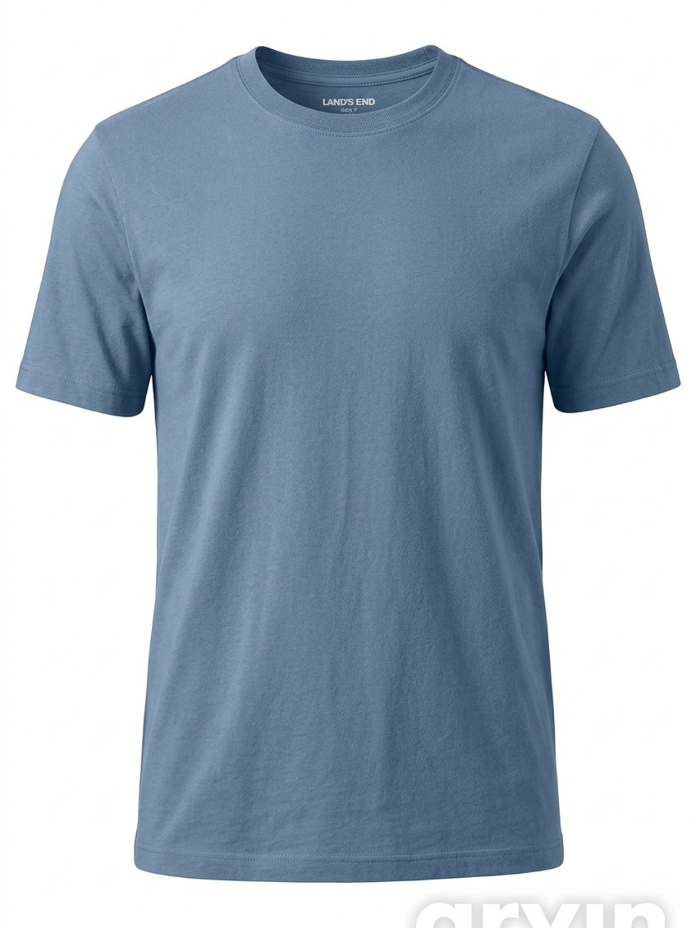 Lands' End Men's Crewneck T-Shirt - Blue